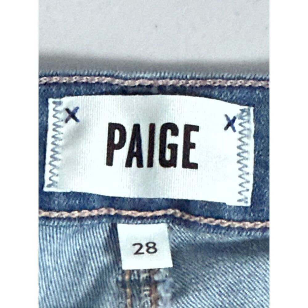 Paige Verdugo Crop Jeans Womens 28‎ Blue Denim Demilo Distressed Skinny - Picture 7 of 15
